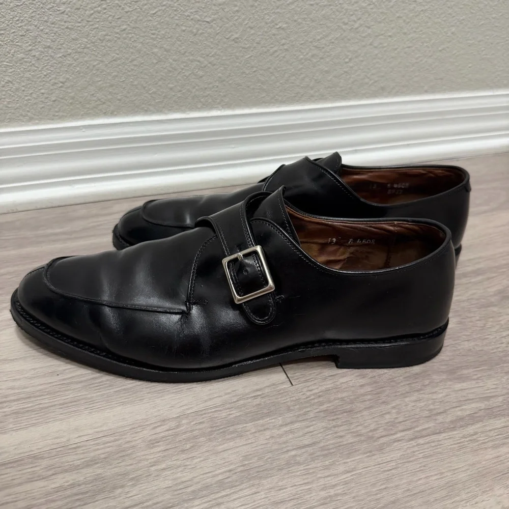 Allen Edmonds, Black, Monk Strap Dress‎ Shoe  | Men’s 13